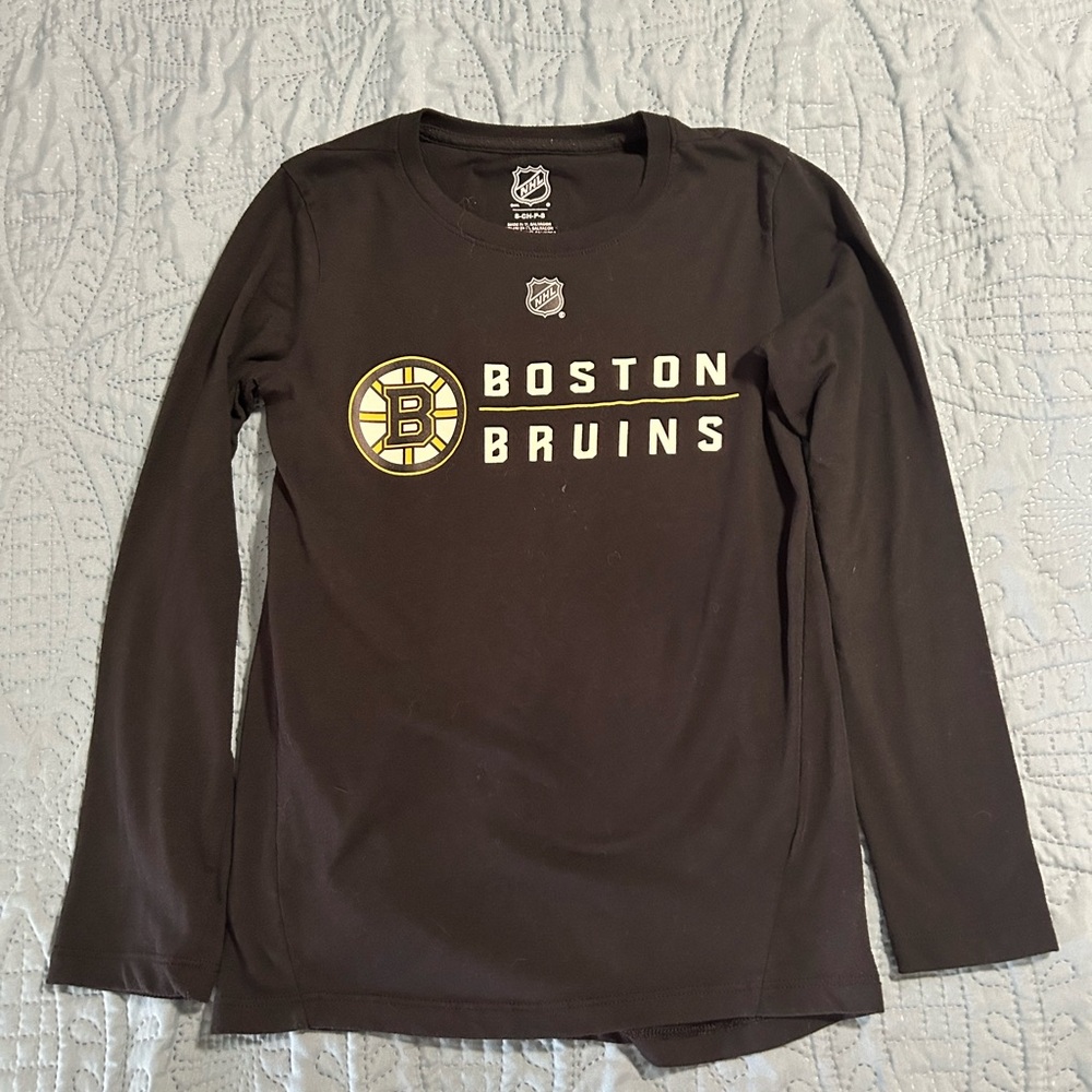Youth NHL Boston Bruins Black Long Sleeve Tee